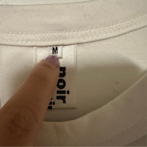 Comme Des Garçons Noir Kei Ninomiya White Cotton Silk T-Shirt Dress Size M - Picture 3 of 10